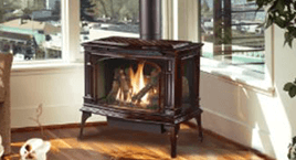 Toledo's largest selection of wood burners. Wood burning stove showroom at Luce's Chimney & Stove Shop.