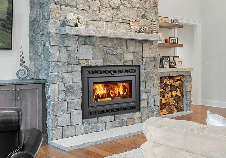 Wood fireplace insert available at the fireplace store at Luce's Chimney and Stove Shop.